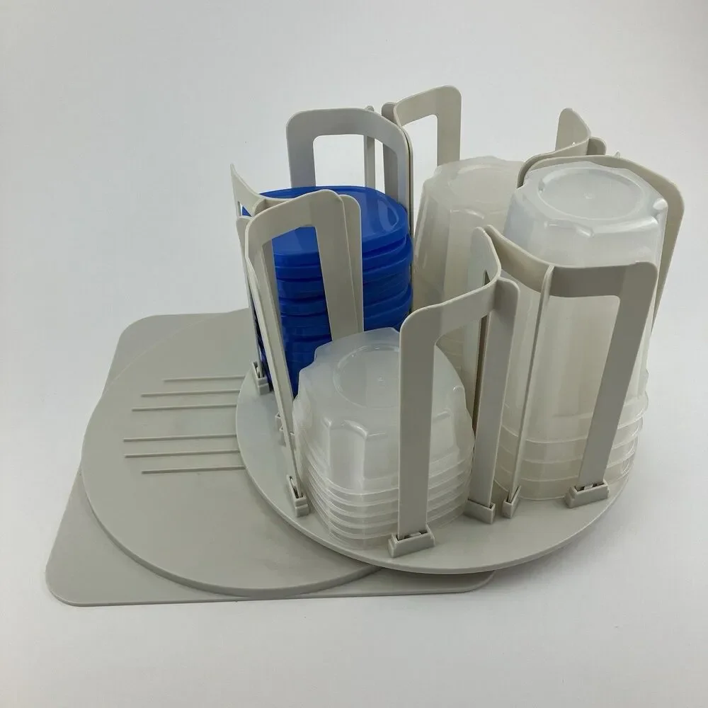 Smart Spin And Store Swirl Food Storage Container Carousel Revolving Kitchen